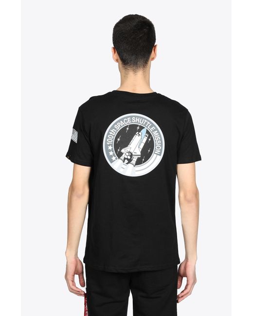 Space Shuttle T-shirt Black Cotton Nasa 