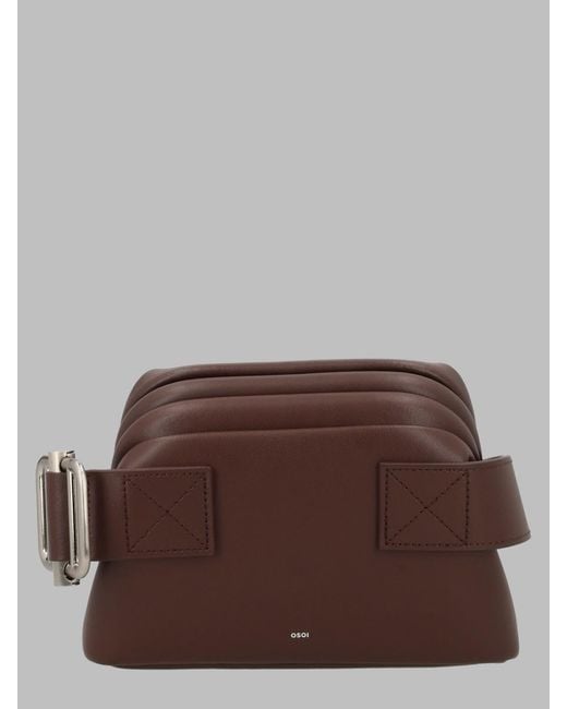 OSOI Brown Shoulder Bag Pecan Brot Leather