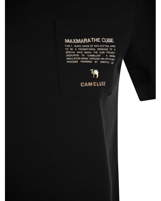 Max Mara Black Sax Jersey T Shirt With Pocket