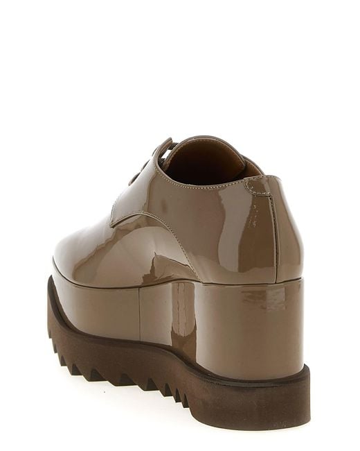 Stella McCartney Brown Stellabration Capsule 'Monocrome Elyse' Wedges
