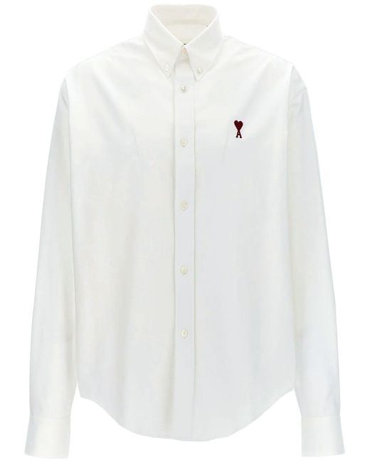 AMI White Cotton Shirt