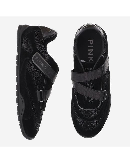 Pinko Black Sneakers Yulia 03 Upper: Leather Trainers