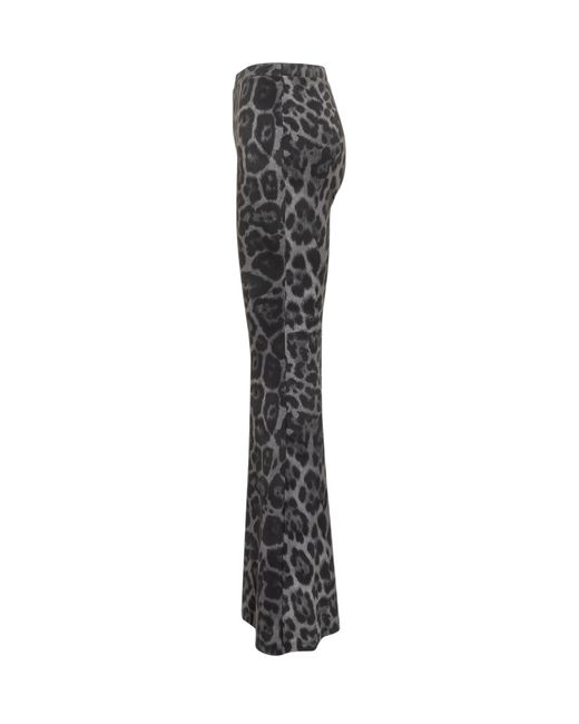 Stella McCartney Black Leopard Print Pants
