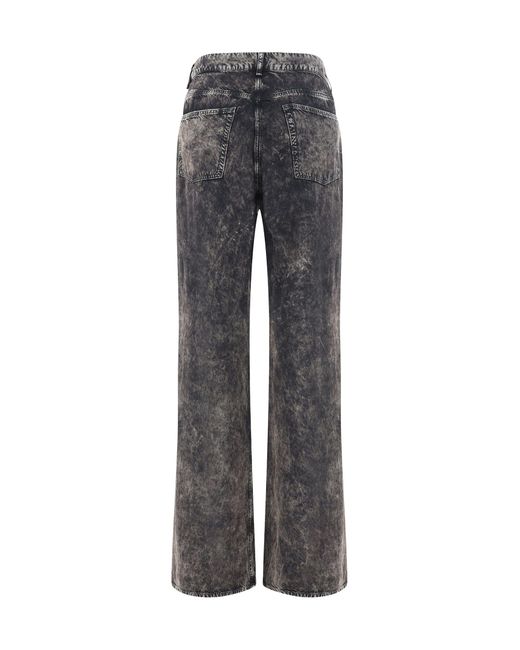 Acne Gray Printed Trousers