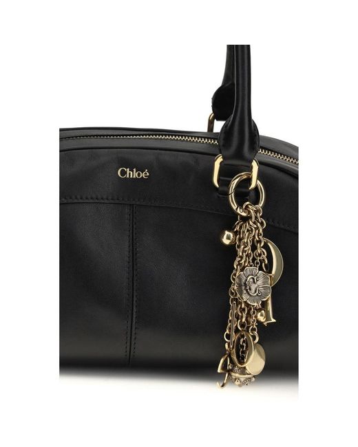 Chloé Black Calf Leather Bos Taurus Handbag