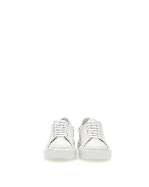 Date White Sfera Laminated Leather Sneakers