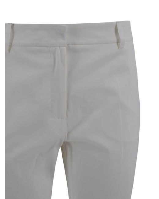 Weekend by Maxmara Gray Stretch Gabardine Pants