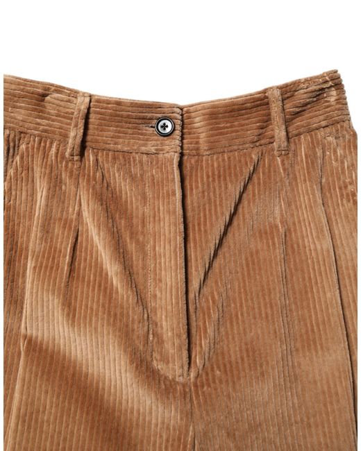 Dolce & Gabbana Brown Corduroy Pants