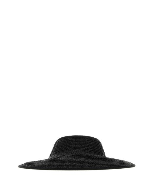 Helen Kaminski Black Raffia Aleeya 9 Hat