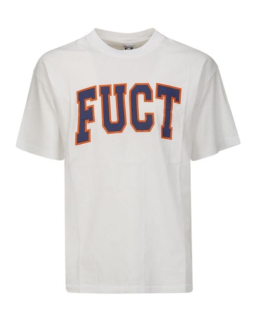 Fuct White Logo Tee for men