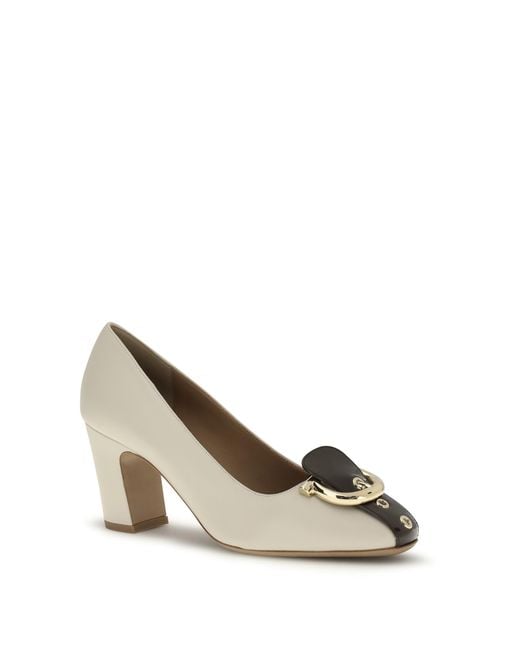 Ferragamo Natural Pumps Calf Leather