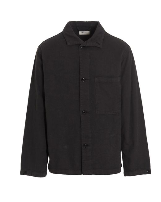 stand collar overshirt