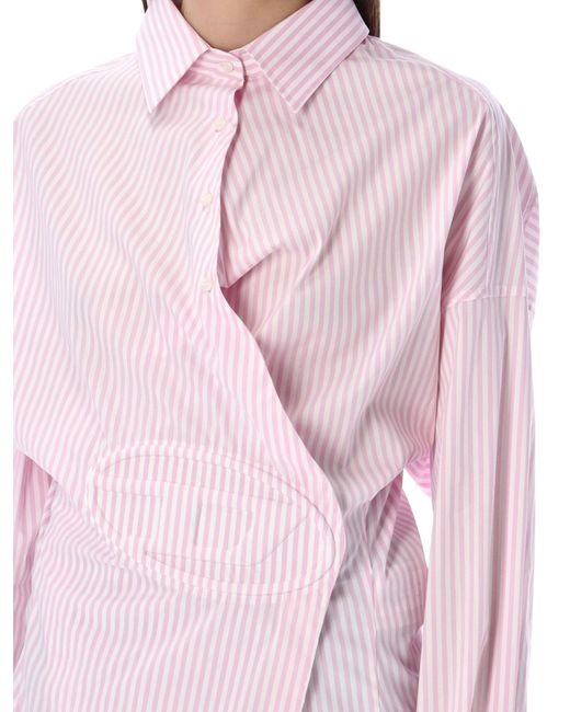 DIESEL Pink C-siz Casual Shirt