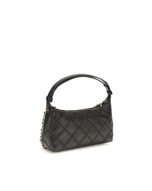 Tory Burch Black Lamb Ovis Aries Aries Clutch Bag