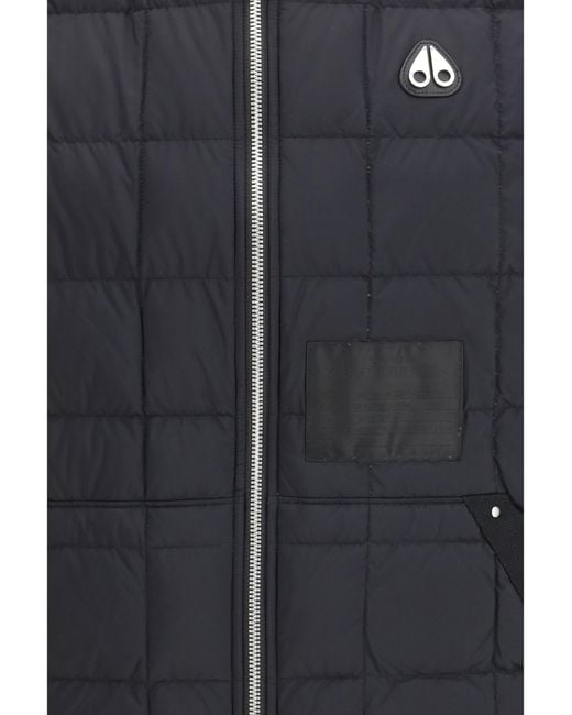 Moose Knuckles Blue Transit Liner Vest Nylon Down Jackets for men