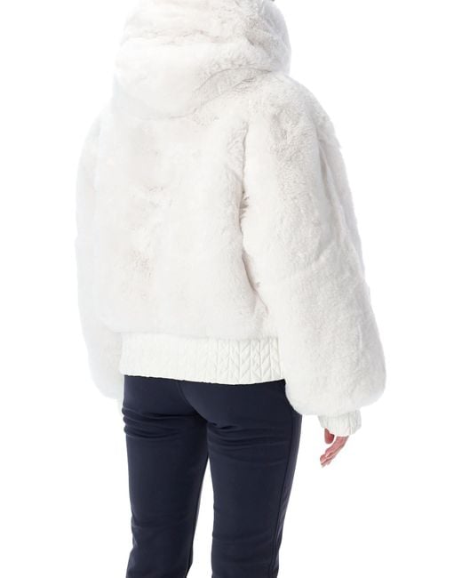 Goldbergh White Indira Reversible Faux Fur Ski Jacket