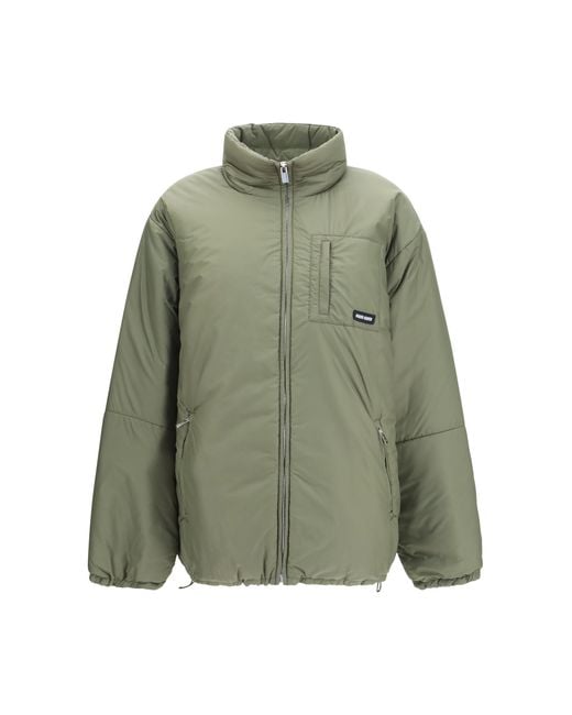Miu Miu Green Padded Jacket Goose Down Puffer