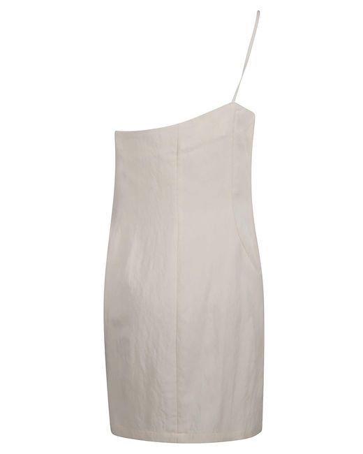 Blumarine White Large Flower Detail Sleeveless Dress