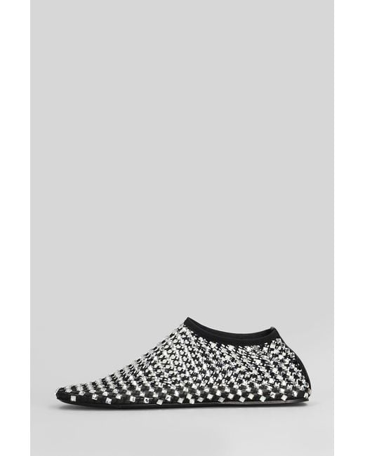 Christopher Esber White Minette Bezeled Mesh Ballet Flats