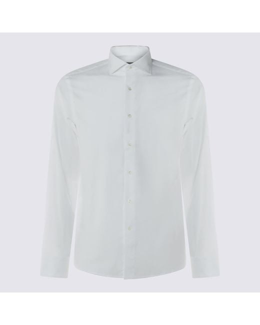 Canali White Shirts _100 Co for men