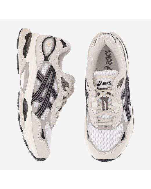 Asics Gray Sneakers Gel-Nyc 12.1 Leather And Textile Trainers