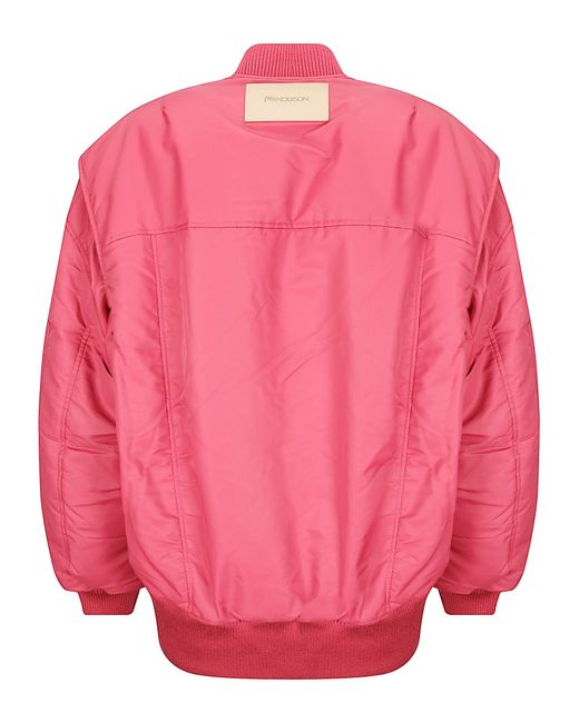 J.W. Anderson Pink Oversized Curved Jacket