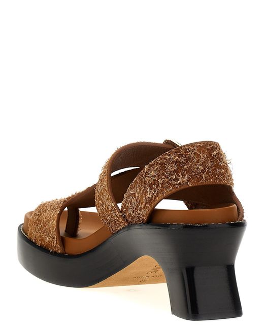 Loewe Brown Ease Sandals