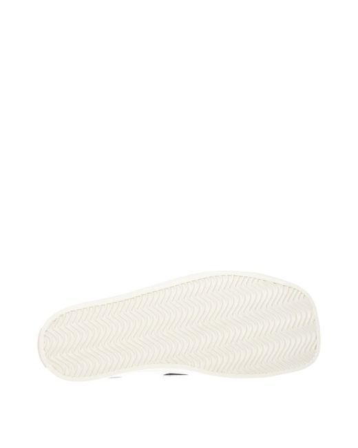 Moschino White Polka Dot Canvas Sneakers