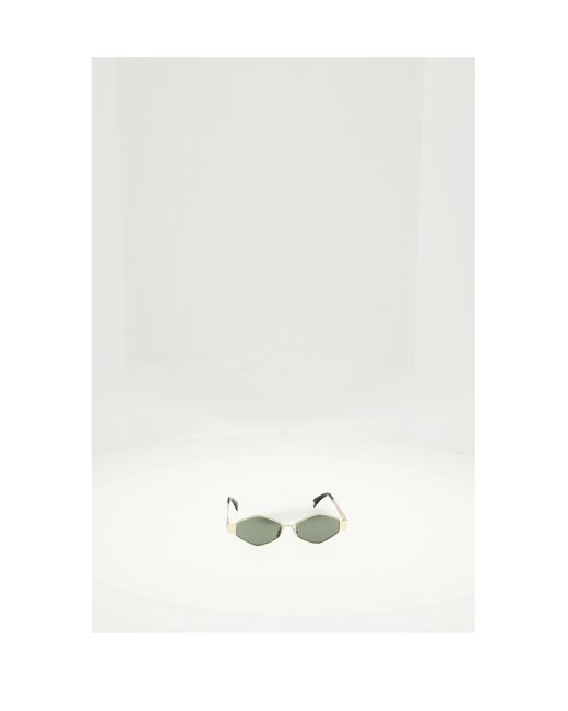 Céline White Sunglasses Triomphe Metal 02