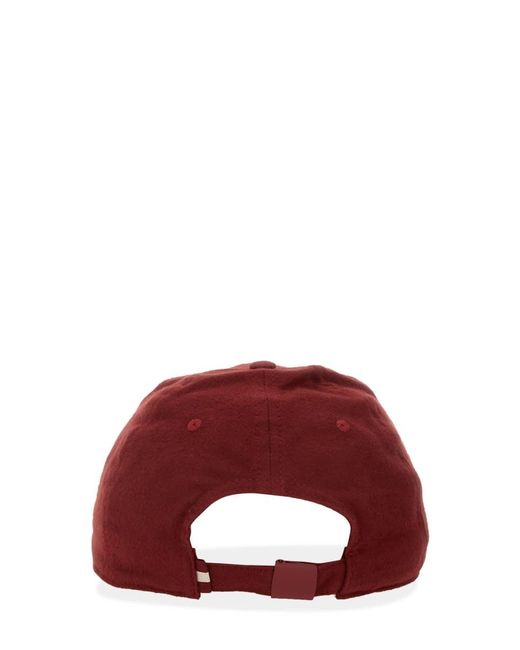 Bally Red Hat With Logo for men