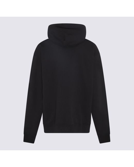 Fourtwofour On Fairfax Black And Cotton Blend Sweatshirt for men