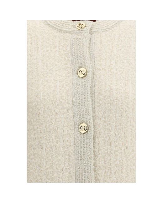 Gucci Natural Beige Wool Cardigan