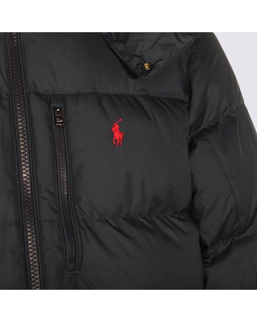 Ralph Lauren Blue Dark Down Jacket for men