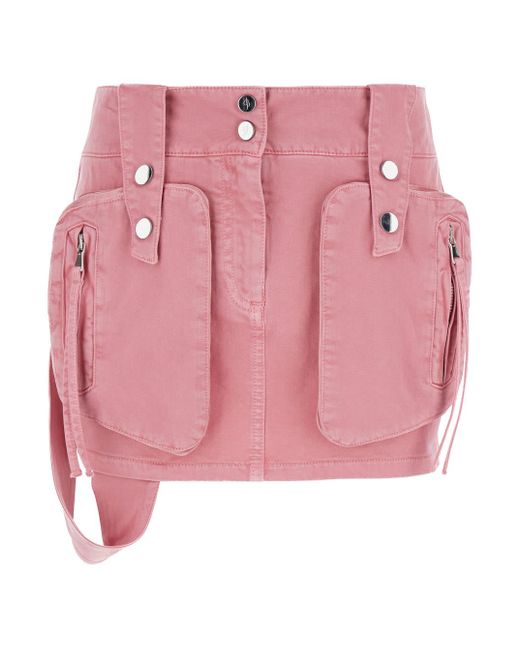 Blumarine Pink Medium Waist Miniskirt