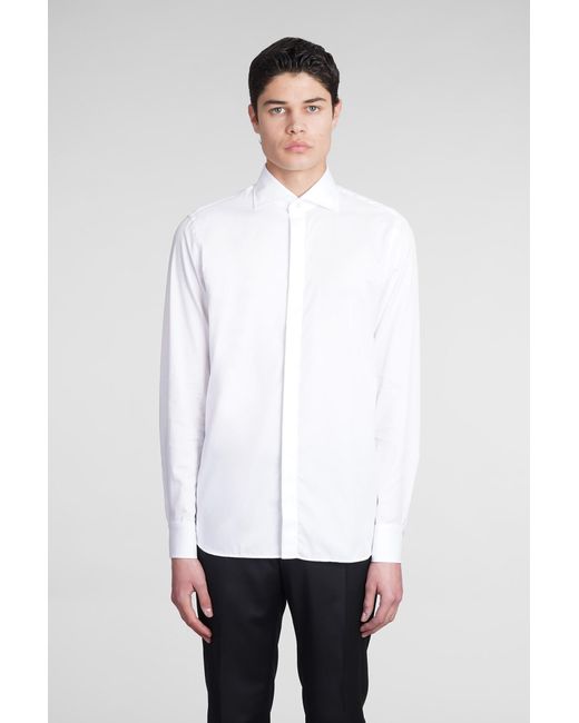 Tagliatore White Shirt for men