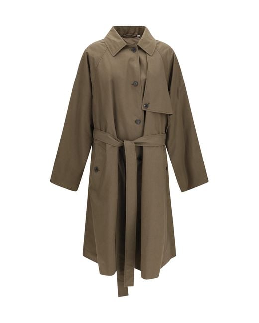 Calvin Klein Natural Zeland Trench Cotton Coats