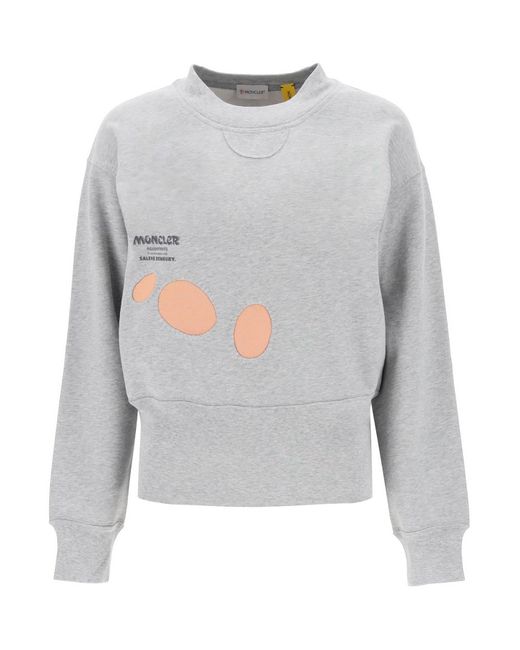 Moncler Genius Gray Moncler X Salehe Bembury Sweater With Cut-outs
