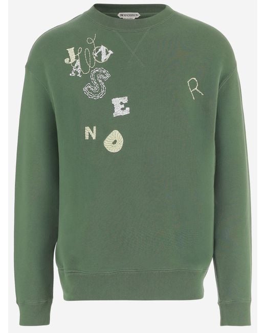 J.W. Anderson Green Cotton Sweatshirt for men