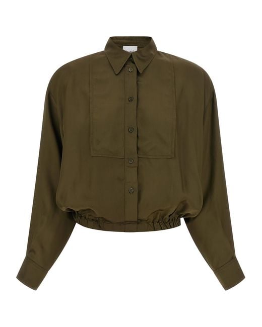 Nude Green Plastron Shirt