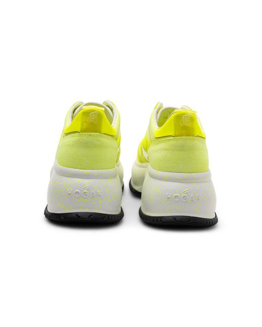 Hogan Yellow Platform Sneakers