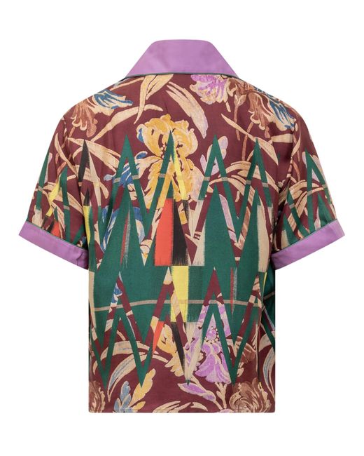 Pierre Louis Mascia Multicolor Silk Shirt for men