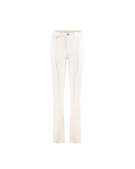 Maison Margiela White Cotton Denim Jeans