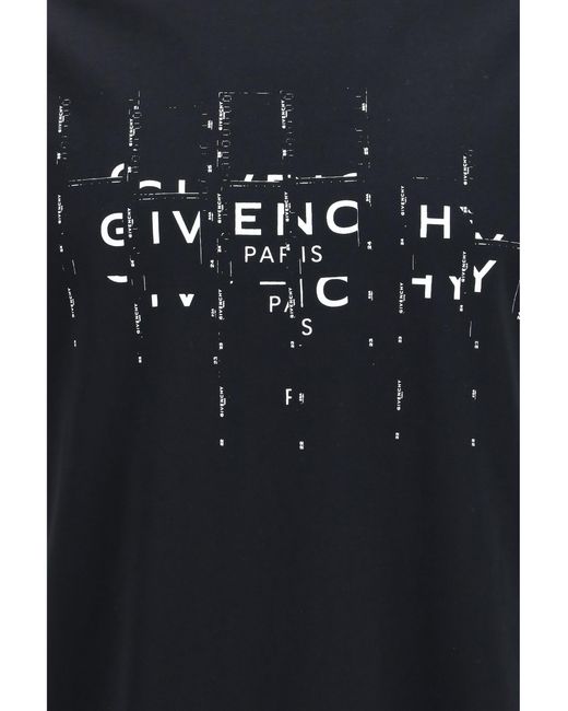 Givenchy Black Photographic Negative Cotton T-Shirt T-Shirts for men