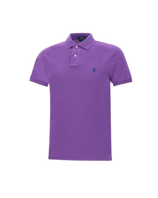 Polo Ralph Lauren Purple Core Replen Cotton Piquet Polo Shirt for men