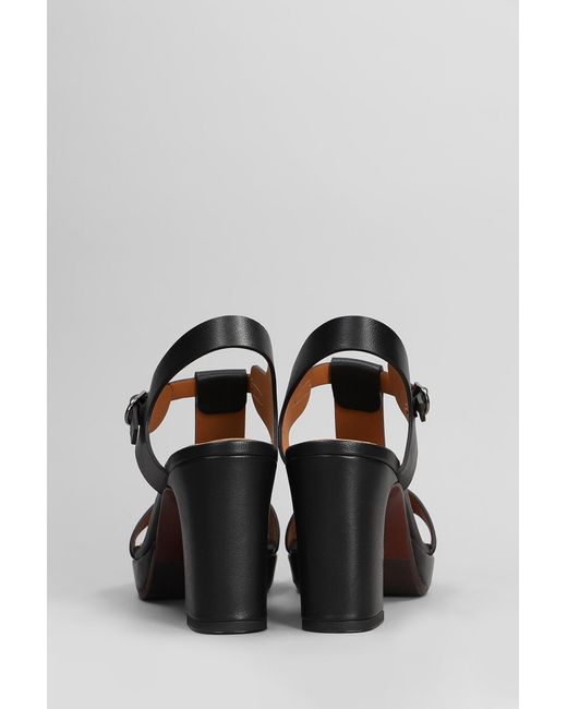 Chie Mihara Black Kimor-L Sandals