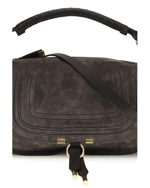 Chloé Black Shoulder Bag Marcie Calf Leather