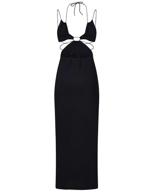 Amazuìn Black Uma Long Dress
