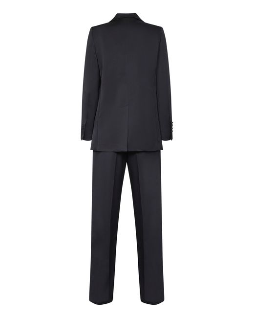 Blanca Vita Black Midnight Satin Suit Polyester Trouser Suits