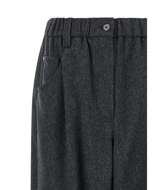 Brunello Cucinelli Gray Wool Pants