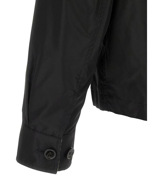 Burberry Black Shirt Collar Jacket for men